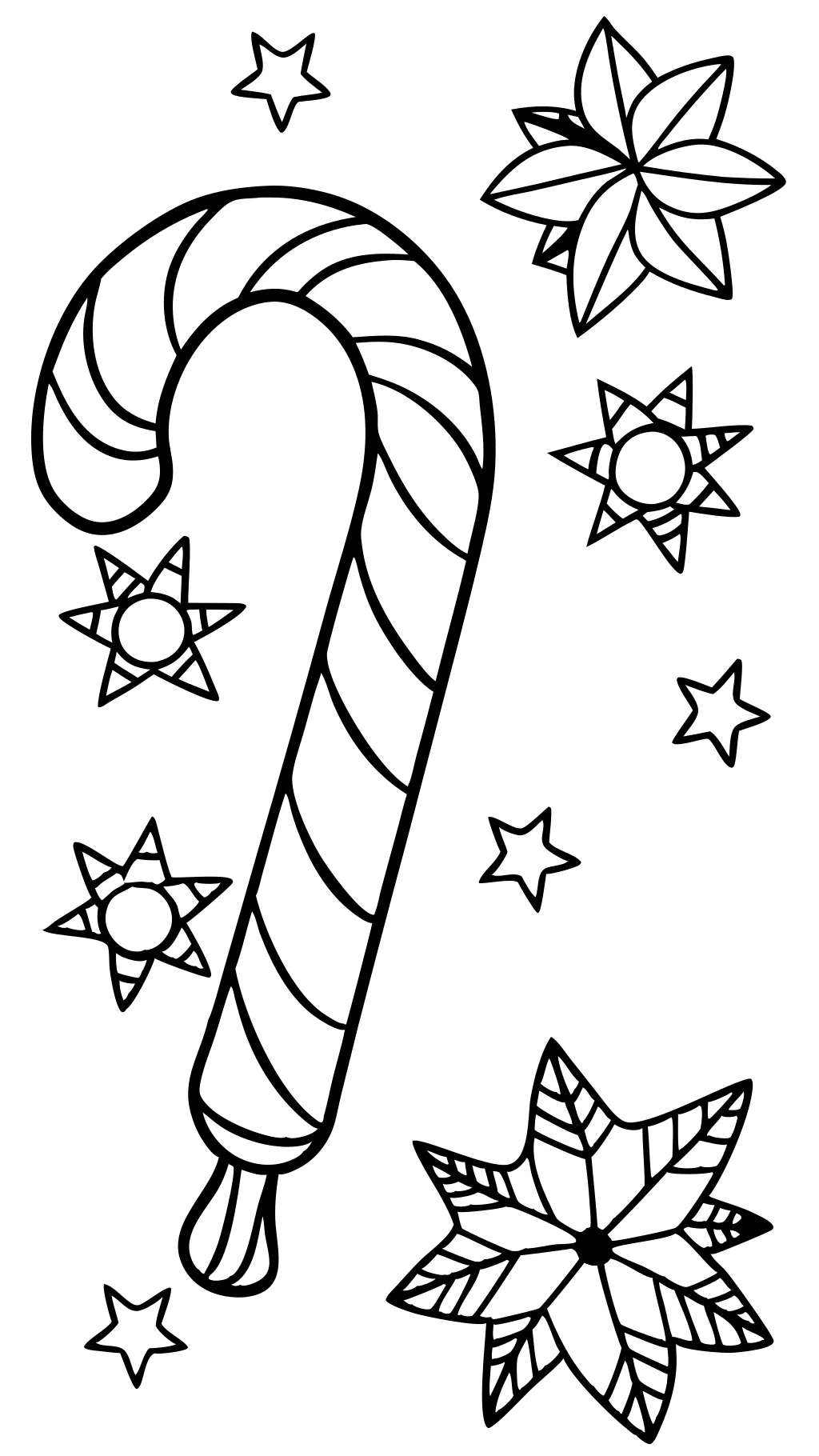 candy cane coloring pages